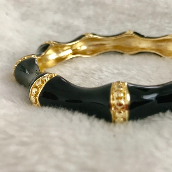 NWOT Kenneth Jay Lane Bamboo Bangle - Picture 4 of 4